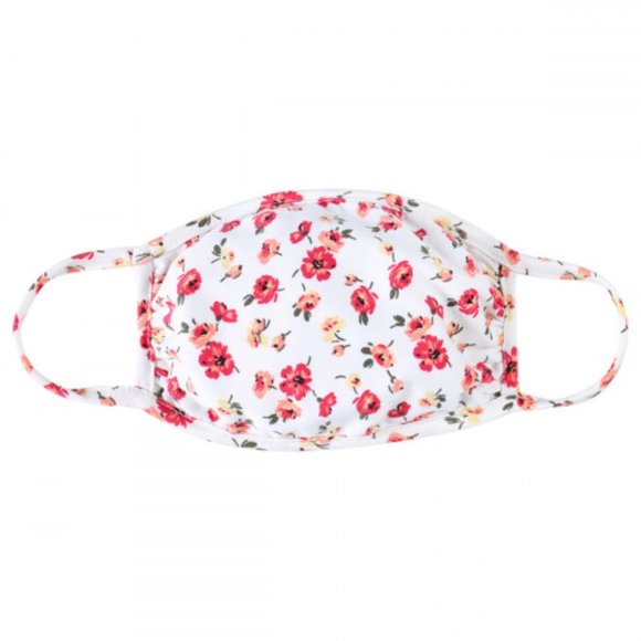 2 for $20! IVORY & FLORAL PRINT FACE MASK - Picture 2 of 9